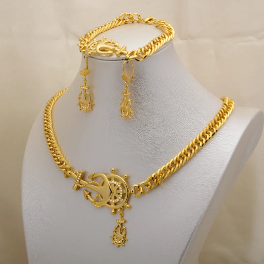 Women Brazilian Gold Wholesale Designer Weeding Bridal Virgin Mary Valentines Day Wedding Jewellery Jewelry Sets