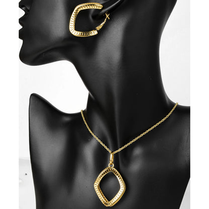 Dubai Popular jewelry high quality copper Women wedding party bride gold jewelry set