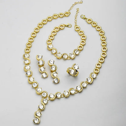 Zeadear jewelry gold bridal jewelry set fashion 2021 jewellery dubai women bracelets heavy sets jewelry sets