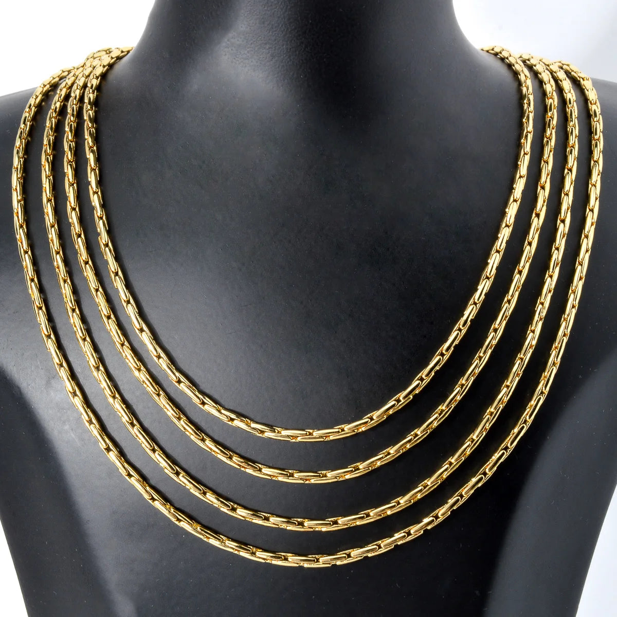 Dubai Wholesale Fashion Jewelry 18K Gold Plated Link Chain Necklace Women