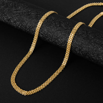 ZEADear Jewelry Fashion 18/22 Inch Necklace Chains Gold Plated High Quality For Women Man Classic Trendy For Daily Wear Gift