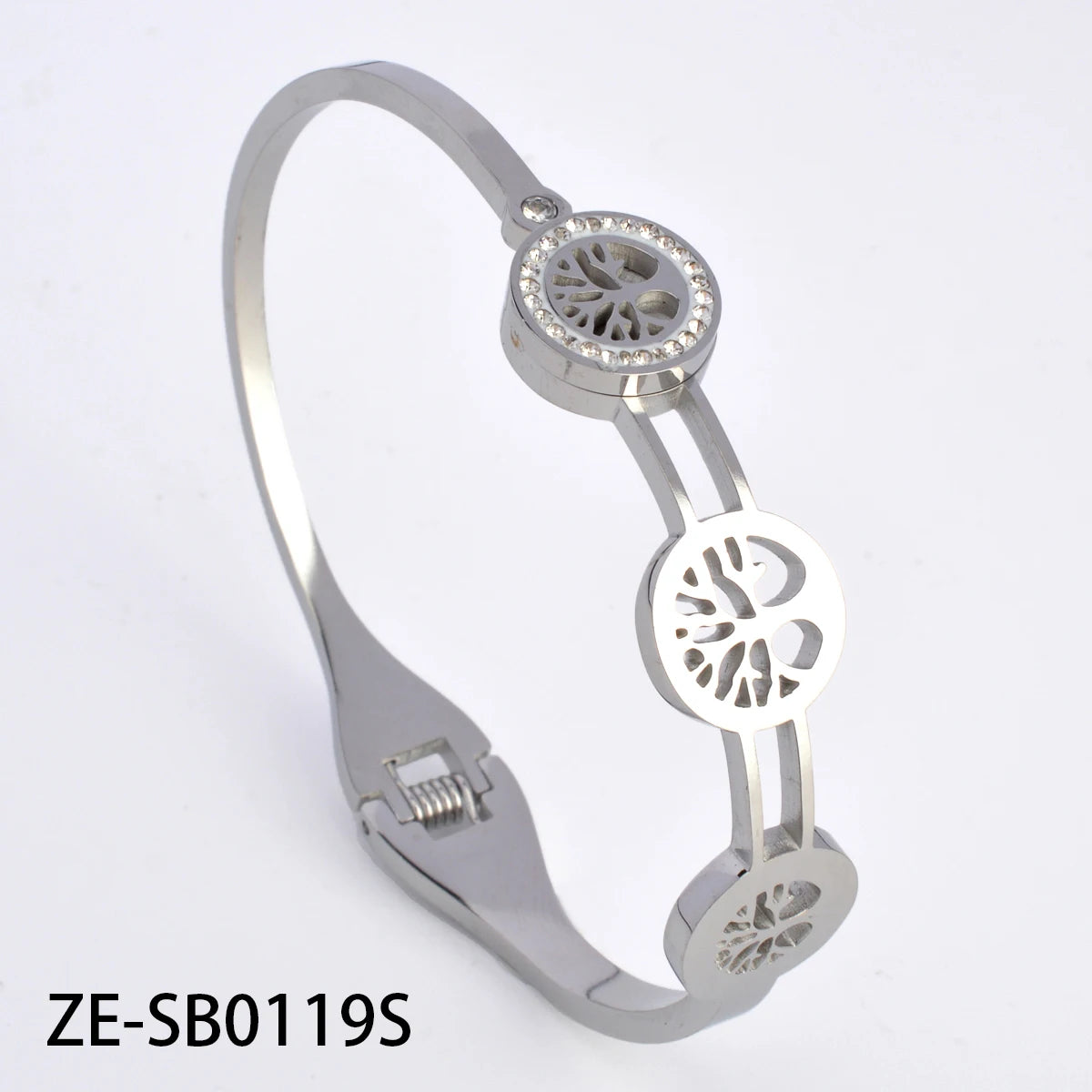 Wholesale Fashion Four Leaf Clover Butterfly Tree Of Life Stainless steel 18k Gold Plated Bracelet Femme