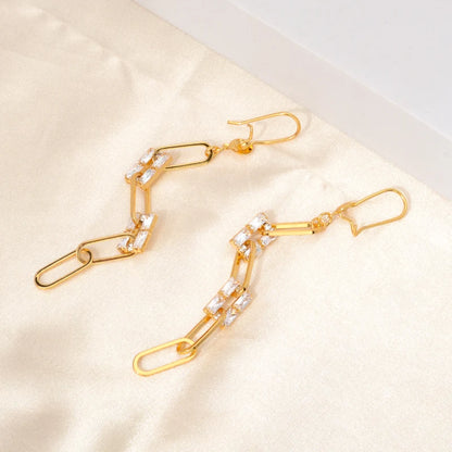 Punk Jewelry Gold Color Brass Chunky big Hoop Earrings For Women fashion earrings trend 2022