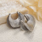 Fashion jewelry Waterproof Stainless Steel 18k Gold Plated shell hoop Earrings Women