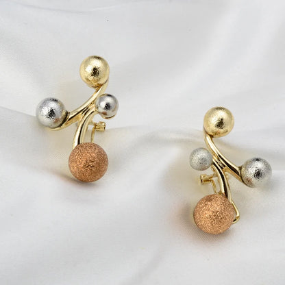 4 Piece Womens Full 14K Gold Plated Pictures Necklace And Earrings Jewelry Set Luxury Jewelry Set In Dubai Gold