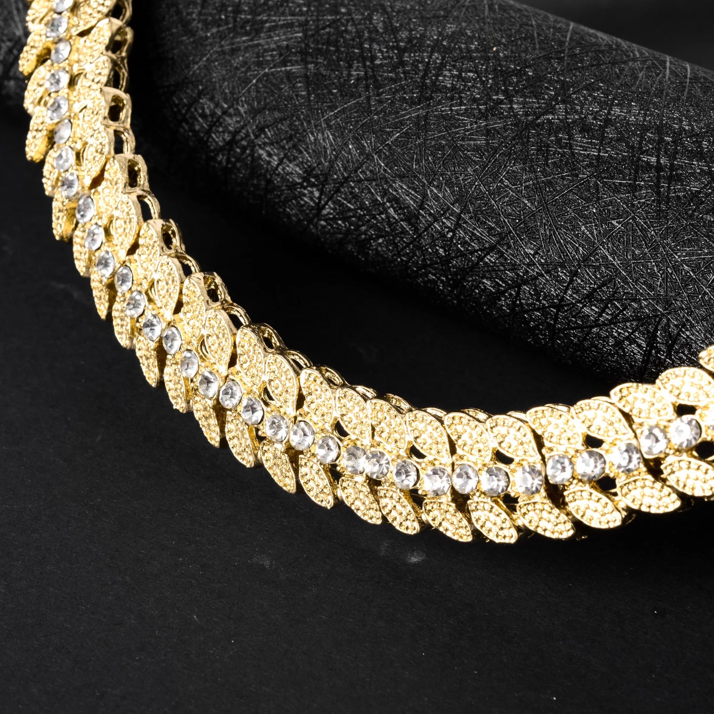New Arrival Bridal Jewelry Sets For Women Necklace Earrings Ring Bracelet Cubic Zirconia Geometric Engagement Gift