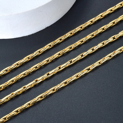 Dubai Wholesale Fashion Jewelry 18K Gold Plated Link Chain Necklace Women