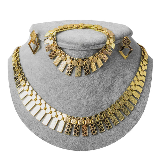Card Romantic Party Wedding Earring Necklace and Bracelet Sets 2021 New High Quality Copper Jewelry Sets Women's Flower Romance