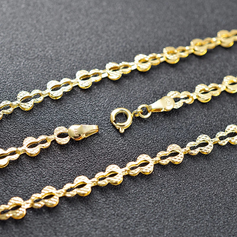 ZEADear Jewelry High Quality New 18K Gold Color Cuban Link Chain Hot Sale Necklace For Women Men Party Anniversary Jewelry