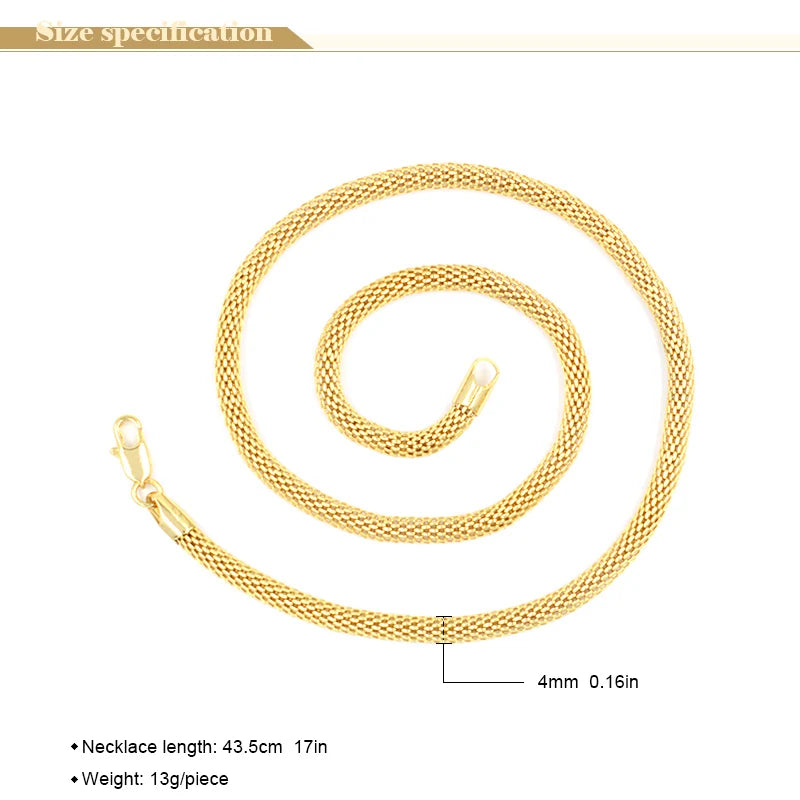 ZEA Dear Jewelry Classic Jewelry Snake Chain Necklace For Women Fashion Necklace For Wedding Jewelry Findings Hot Selling Chain