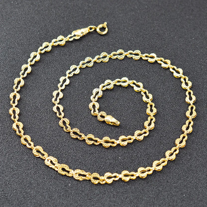 ZEADear Jewelry High Quality New 18K Gold Color Cuban Link Chain Hot Sale Necklace For Women Men Party Anniversary Jewelry