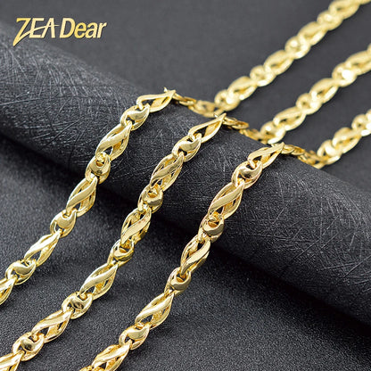 ZEA Dear Jewelry Romantic Jewelry Link Chain Necklace For Women High Quality Copper Jewelry For Engagement Gift Jewelry Findings