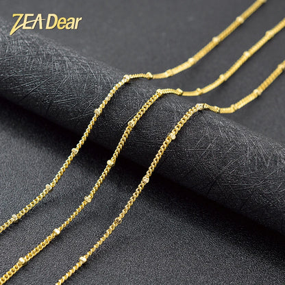 ZEA Dear Jewelry 2021 Romantic Jewelry Link Chain Necklace Luxury Necklace For Women Copper Jewelry For Wedding Jewelry Findings