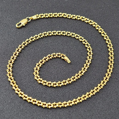 ZEADear Jewelry Punk Hiphop Gold Color Link Chain Necklace Women Men Copper Accessories Trendy Street Statement Neck Jewellery
