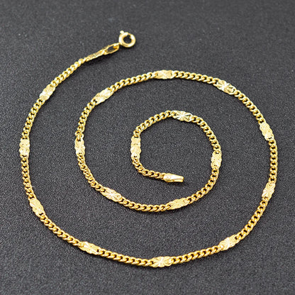 ZEA Dear Jewelry Bohemia Jewelry Link Chain Necklace For Women High Quality Copper Jewelry For Engagement Dubai Jewelry Findings