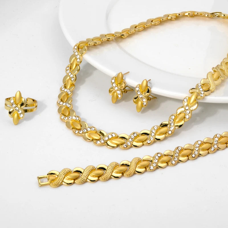 Habesha nigerian wedding coral beads jewelry sets african gold designs
