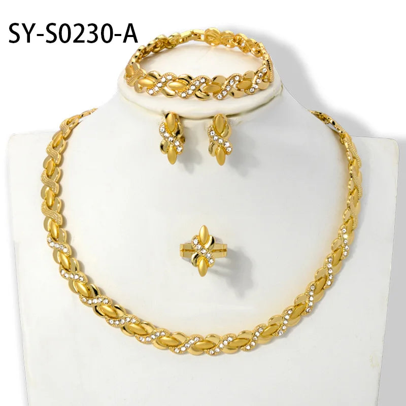 Habesha nigerian wedding coral beads jewelry sets african gold designs