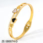 Wholesale Custom 18k Gold Plated Stainless Steel Bijoux Acier Inoxydable bracelets for woman