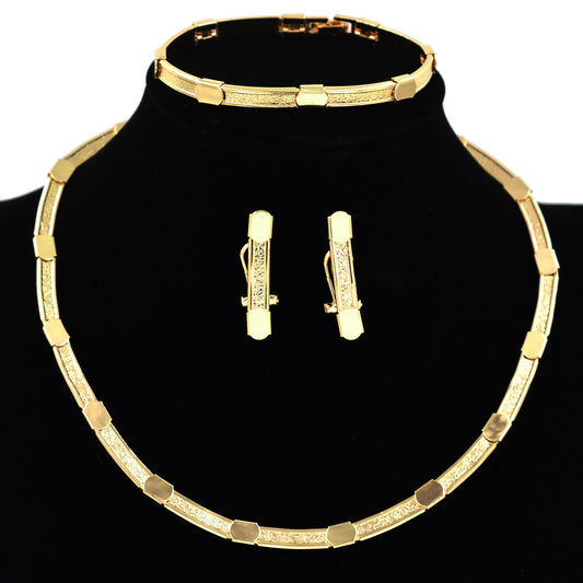 Mexico high quality copper Women wedding party big accessories for women indian bridal jewelry set wedding