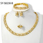 Habesha nigerian wedding coral beads jewelry sets african gold designs