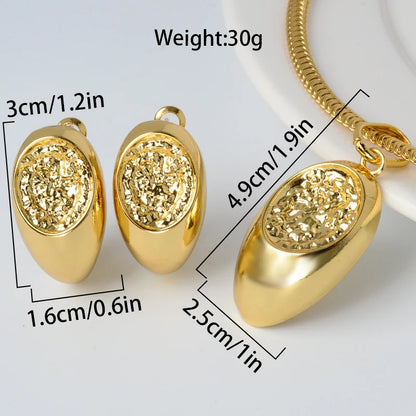High Quality Luxury brazilian gold plated jewelry 18k set accessories for women jewelry set