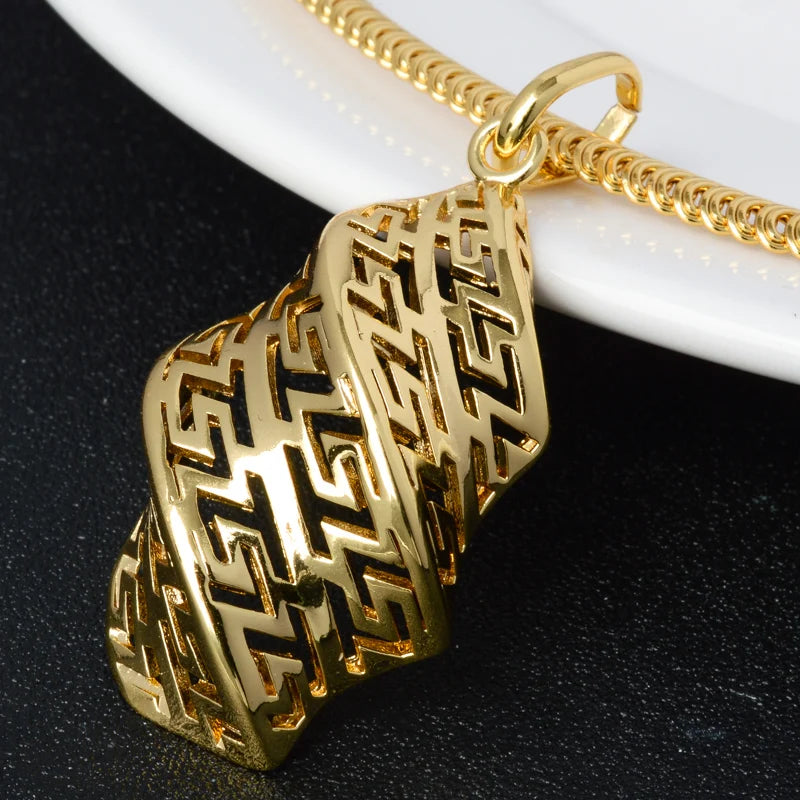 Wholesale Custom jewelry sets 18k gold plated italian gold plated jewelry set