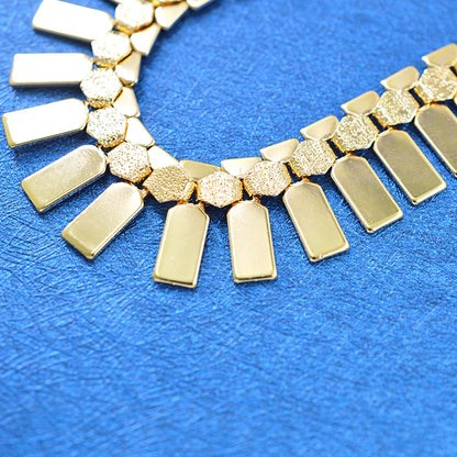 Dubai high quality copper Women wedding party big accessories for women 14K gold jewelry set