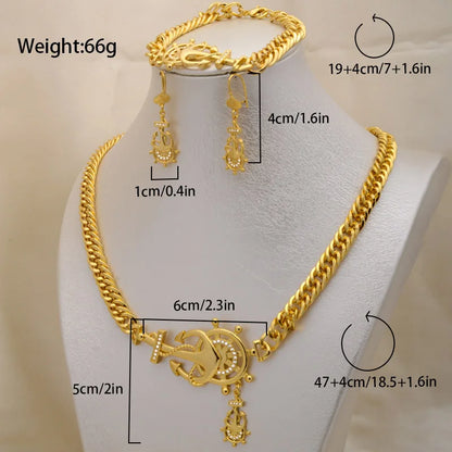 Women Brazilian Gold Wholesale Designer Weeding Bridal Virgin Mary Valentines Day Wedding Jewellery Jewelry Sets