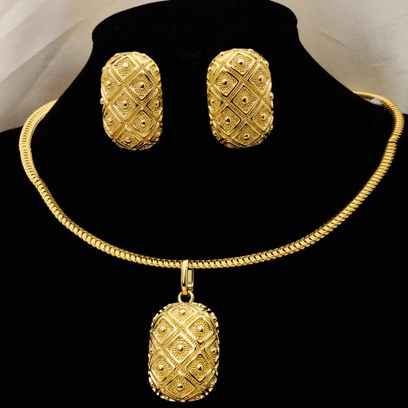 New arrival jewelry sets for woman luxury bridal necklace jewelry set