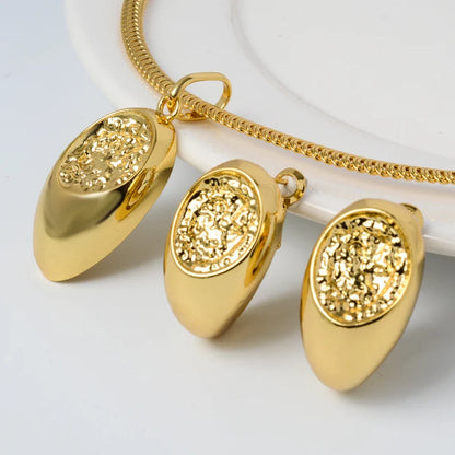 High Quality Luxury brazilian gold plated jewelry 18k set accessories for women jewelry set