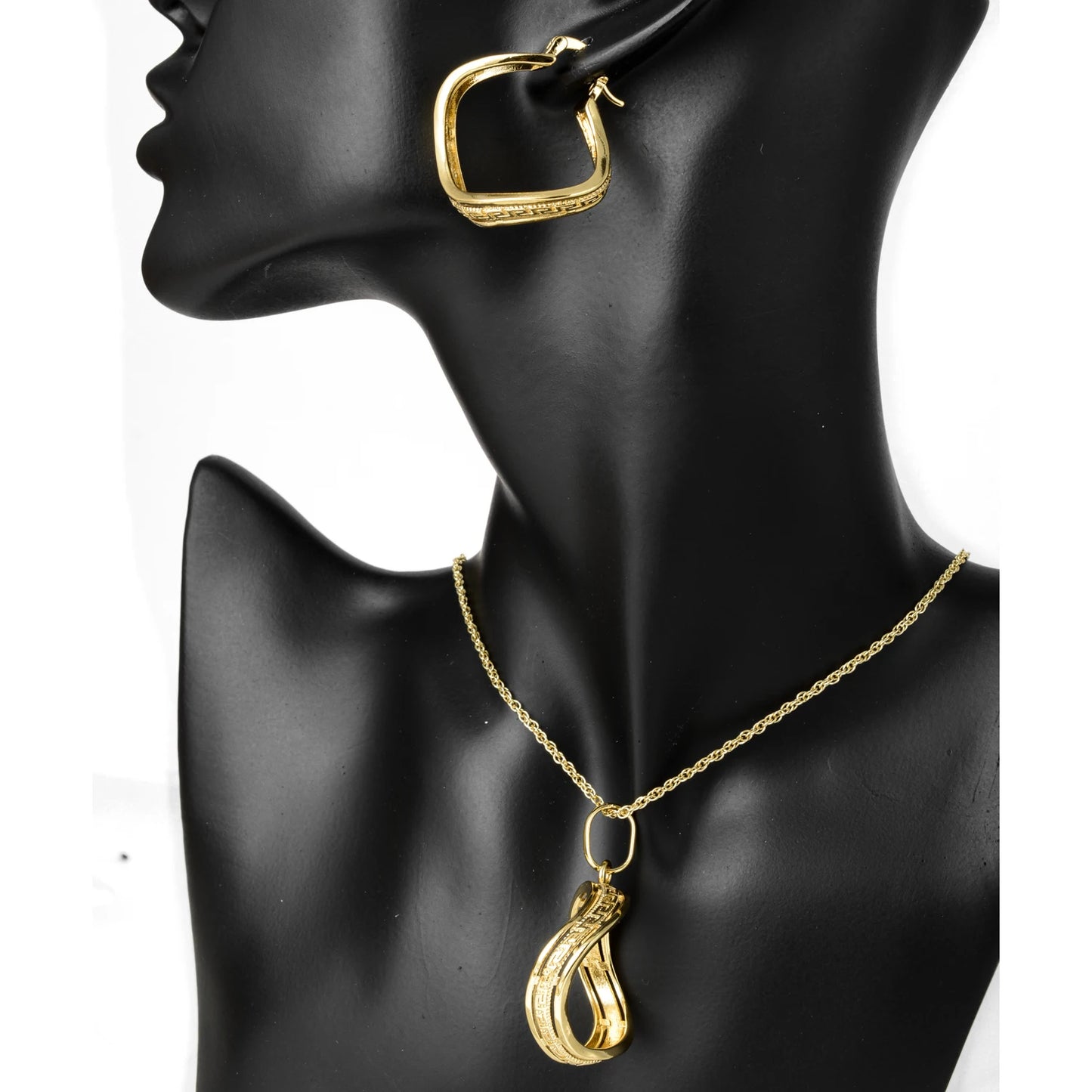 Nigerian high quality copper Women wedding party bride gold jewelry set