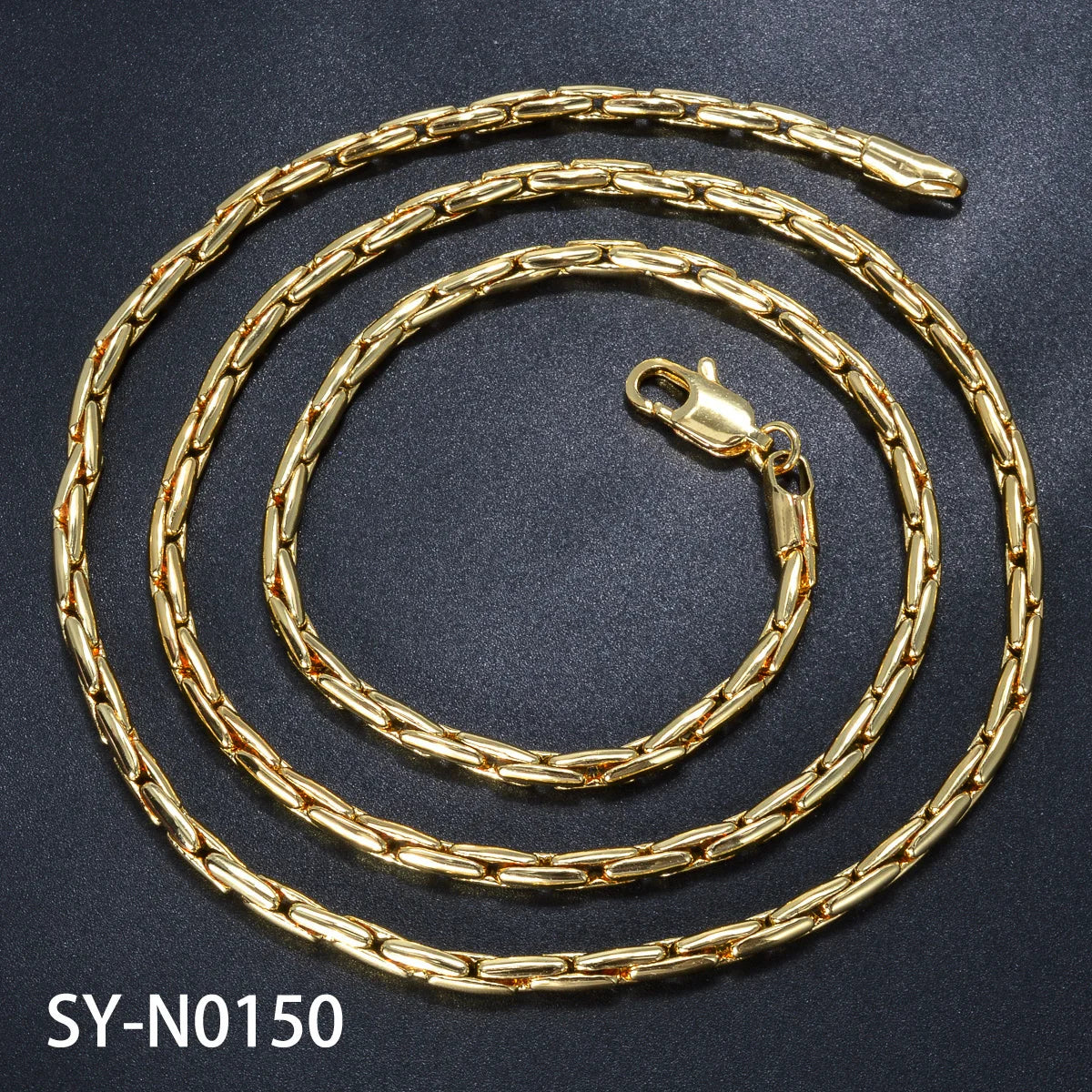 Dubai Wholesale Fashion Jewelry 18K Gold Plated Link Chain Necklace Women