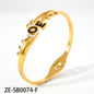 Wholesale Custom 18k Gold Plated Stainless Steel Bijoux Acier Inoxydable bracelets for woman