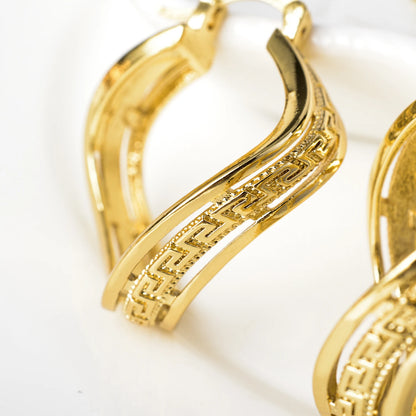 Nigerian high quality copper Women wedding party bride gold jewelry set