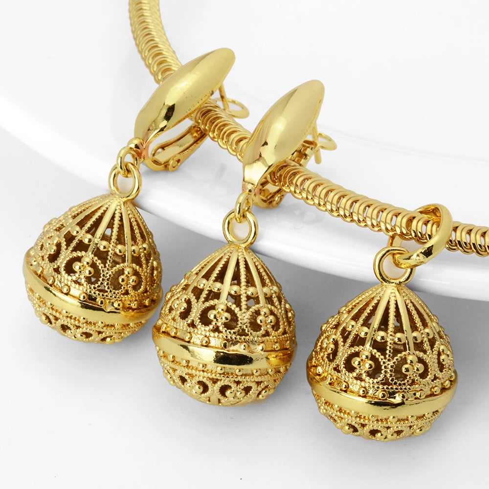 Wholesale Custom jewelry sets 18k gold plated italian gold plated jewelry set