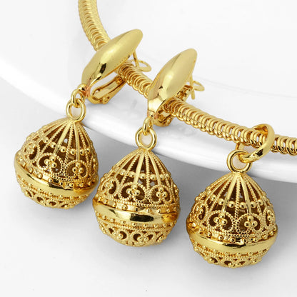 Wholesale Custom jewelry sets 18k gold plated italian gold plated jewelry set
