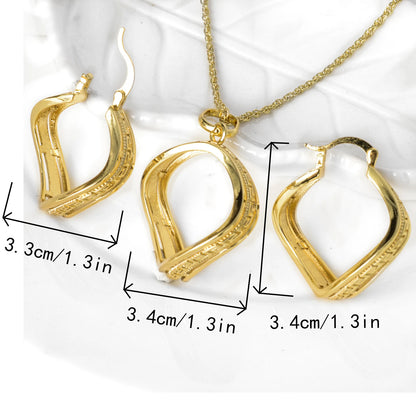 Nigerian high quality copper Women wedding party bride gold jewelry set