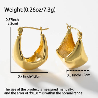 Stainless Steel hoop Earrings Women Cool fashion Jewelry Accessories Perfect Gift for Friends Earrings Wholesale
