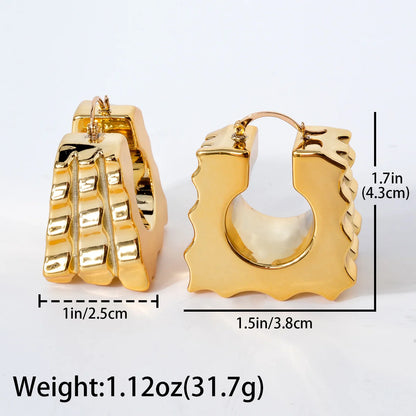 ZeaDear Jewelry Dubai Smooth Chunky Big Earrings Fashion Statements African Hanging Earring For Women Luxury Dinner Jewellery