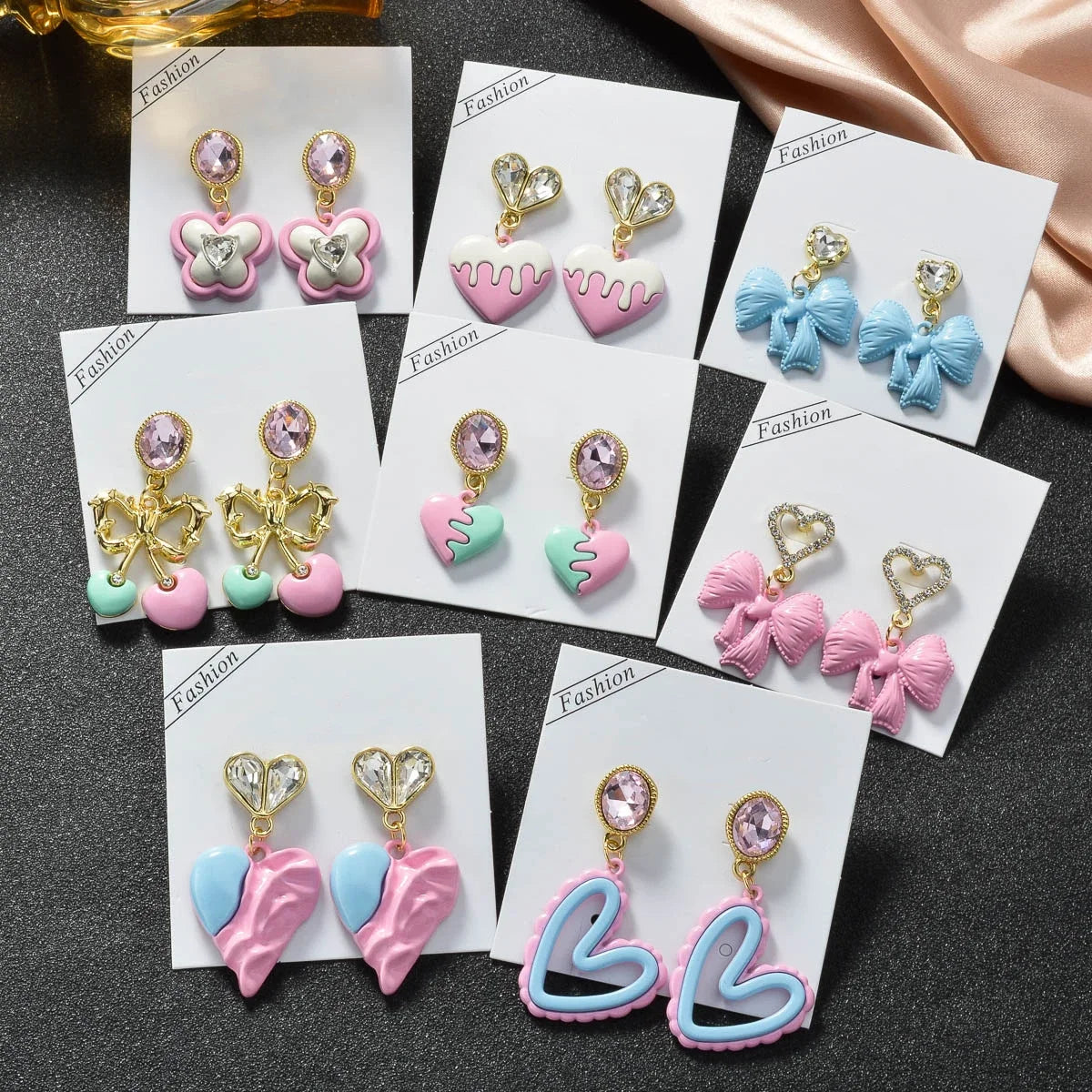 ZEADear Hot Sale Jewelry for Women Girls Gift Colorful Earrings Copper Metal Eardrop Daily Accessories Luxury Wholesale