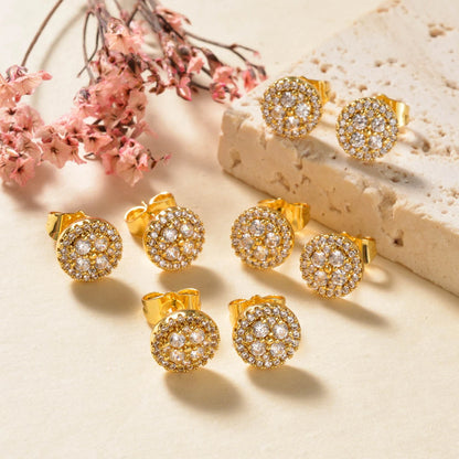 Bohemia Jewelry Classic Earrings Shiny Ornaments Gift for Women Girl Romantic Date Earring Light Luxury Gold Color Accessory