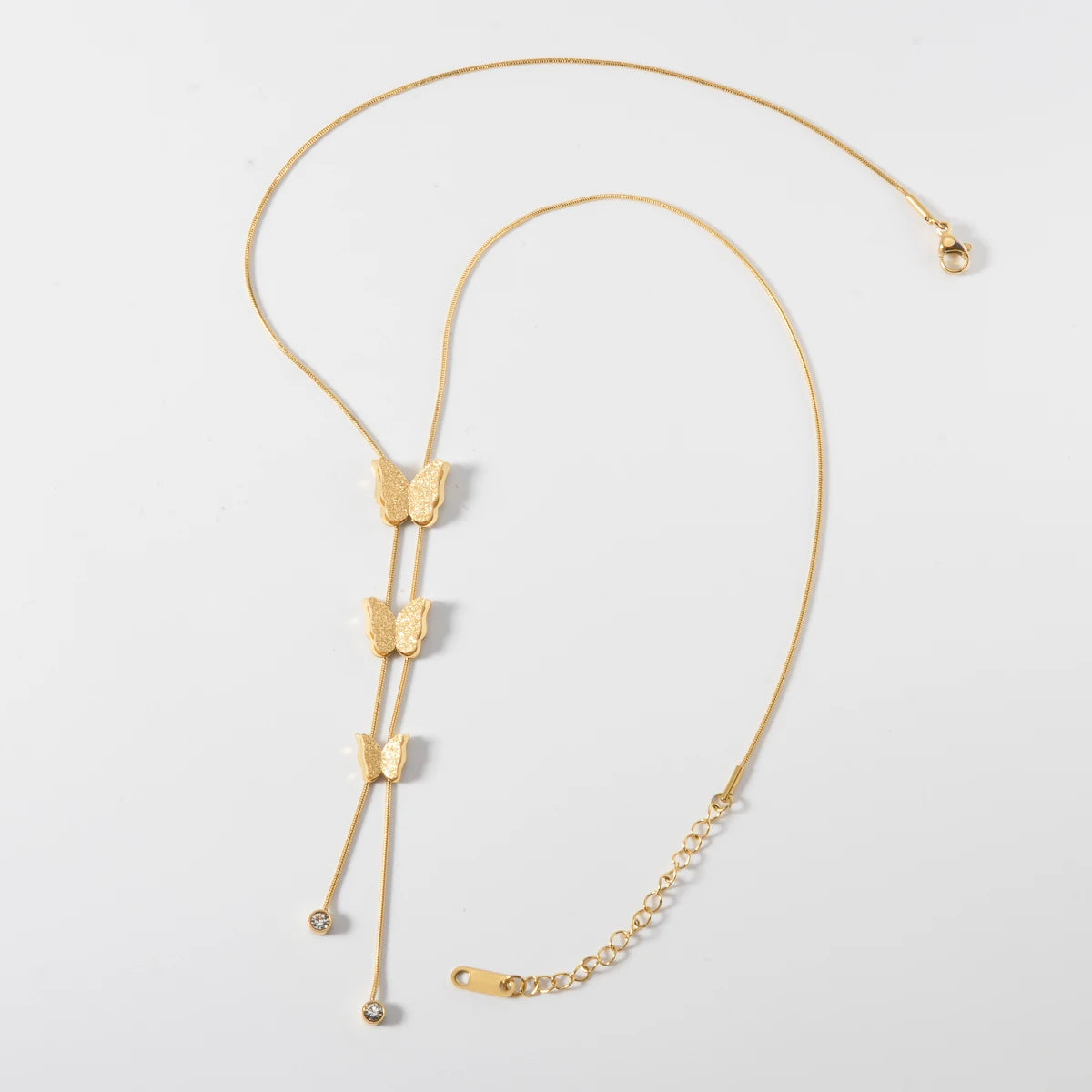 New Style Butterfly Planet Double Chain Layer Necklace Adjustable For Women Fashion Collar Neck Chain Jewelry Accessories Gifts