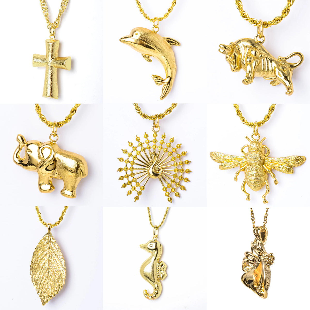 ZEADear Jewelry Cross Geometry Pendant Necklace Animal Punk Charms Neck Chain Gold Plated Accessories Wholesale Daily Jewellery