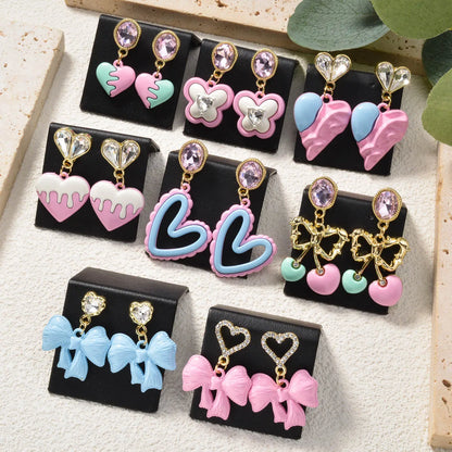 ZEADear Hot Sale Jewelry for Women Girls Gift Colorful Earrings Copper Metal Eardrop Daily Accessories Luxury Wholesale