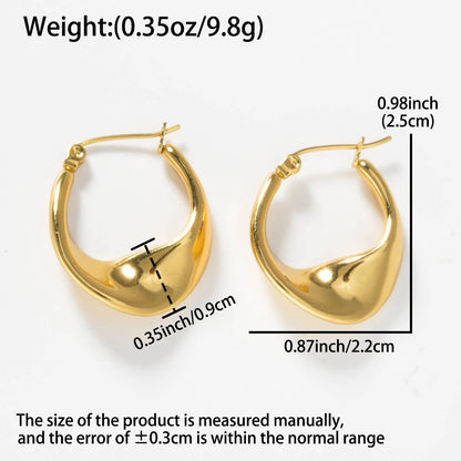 Stainless Steel hoop Earrings Women Cool fashion Jewelry Accessories Perfect Gift for Friends Earrings Wholesale