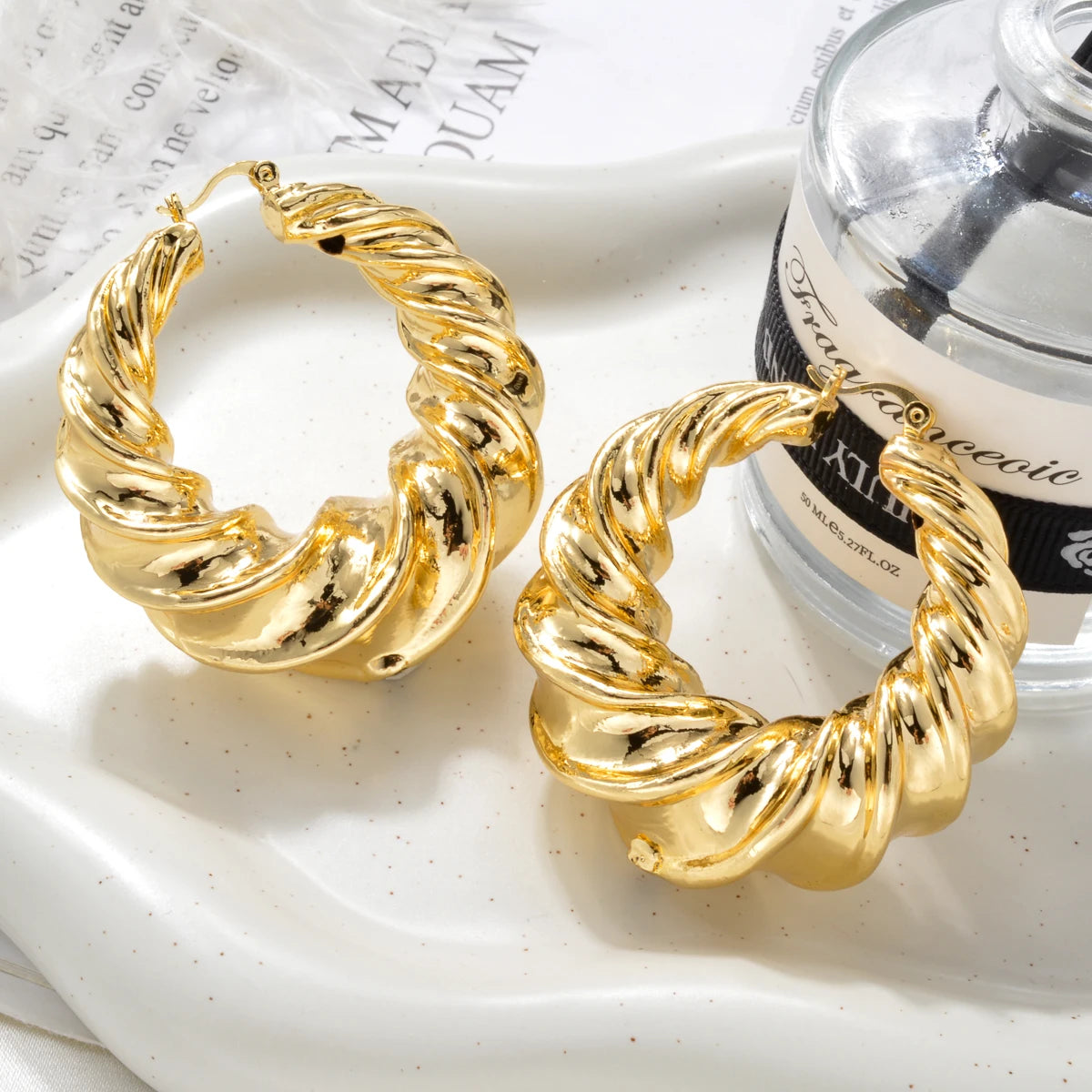 ZEADear Gold Color Geometry Large Earring For Women Italian African Wedding Party Jewelry Ear Jewellery Accessories Wholesale