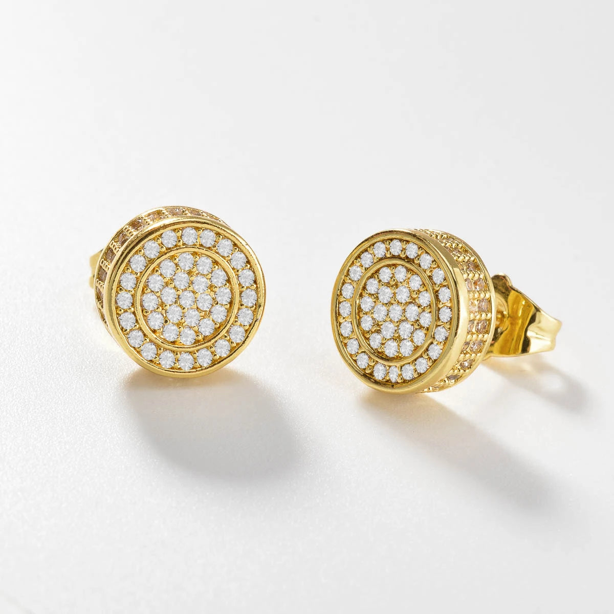 ZEADear Wedding Jewelry Bling Stub Earrings Round Ornaments Women Light Luxury Elegant Earring Engagement