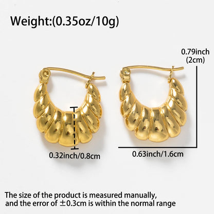 Stainless Steel hoop Earrings Women Cool fashion Jewelry Accessories Perfect Gift for Friends Earrings Wholesale