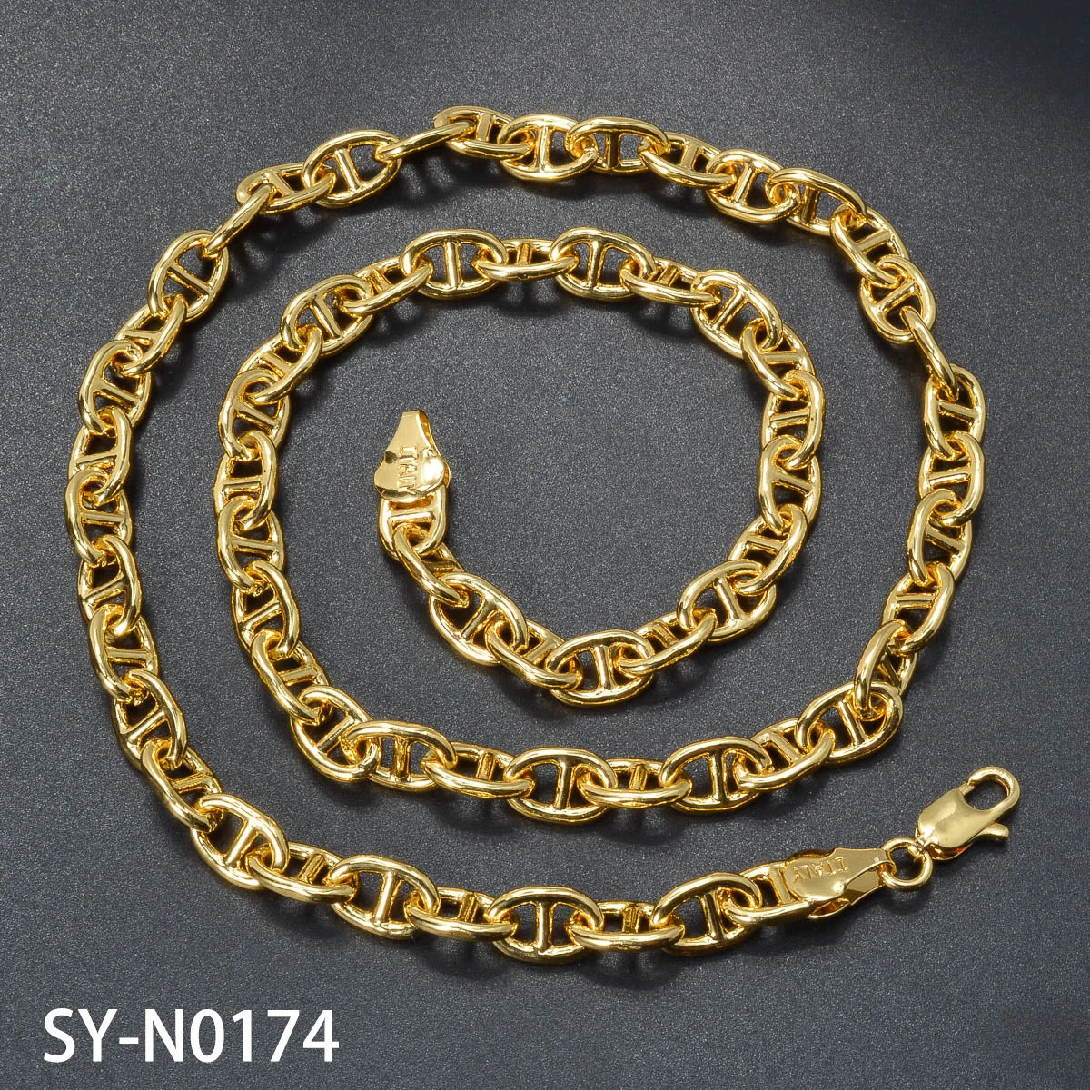Gold Color Plated Chain Necklace Long Hip Hop for Women Men on The Neck Fashion Jewelry Gift Accessories Choker Valentine