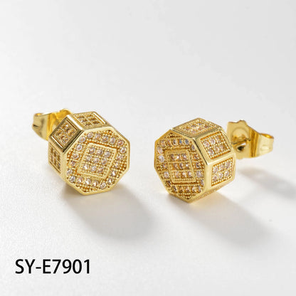 ZEADear Elegant Women Jewelry Bling Earrings Zircon Ornaments Gold Color Earring Wedding Engagement Anniversary Light Luxury